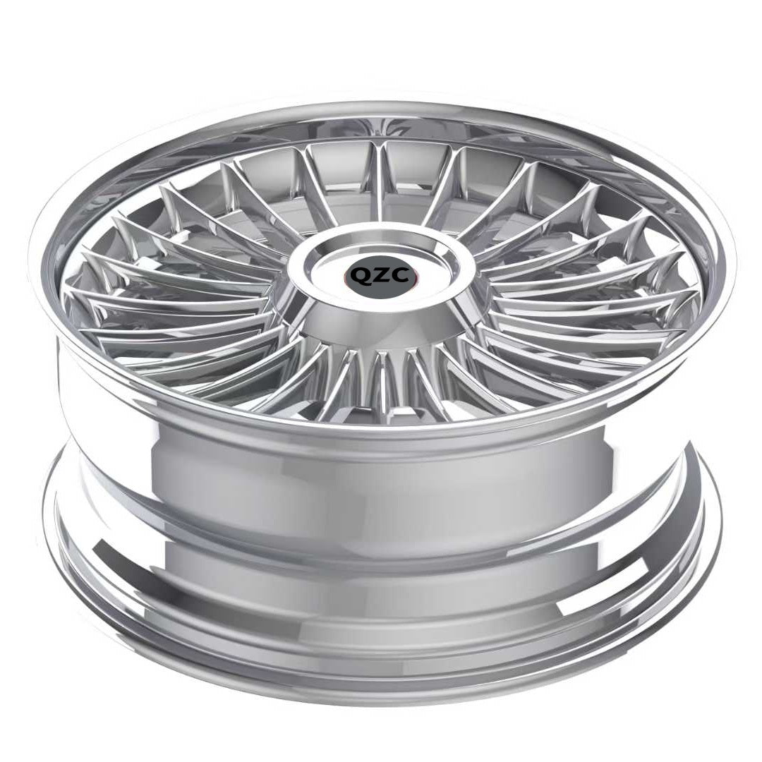 Two piece forged wheel hub