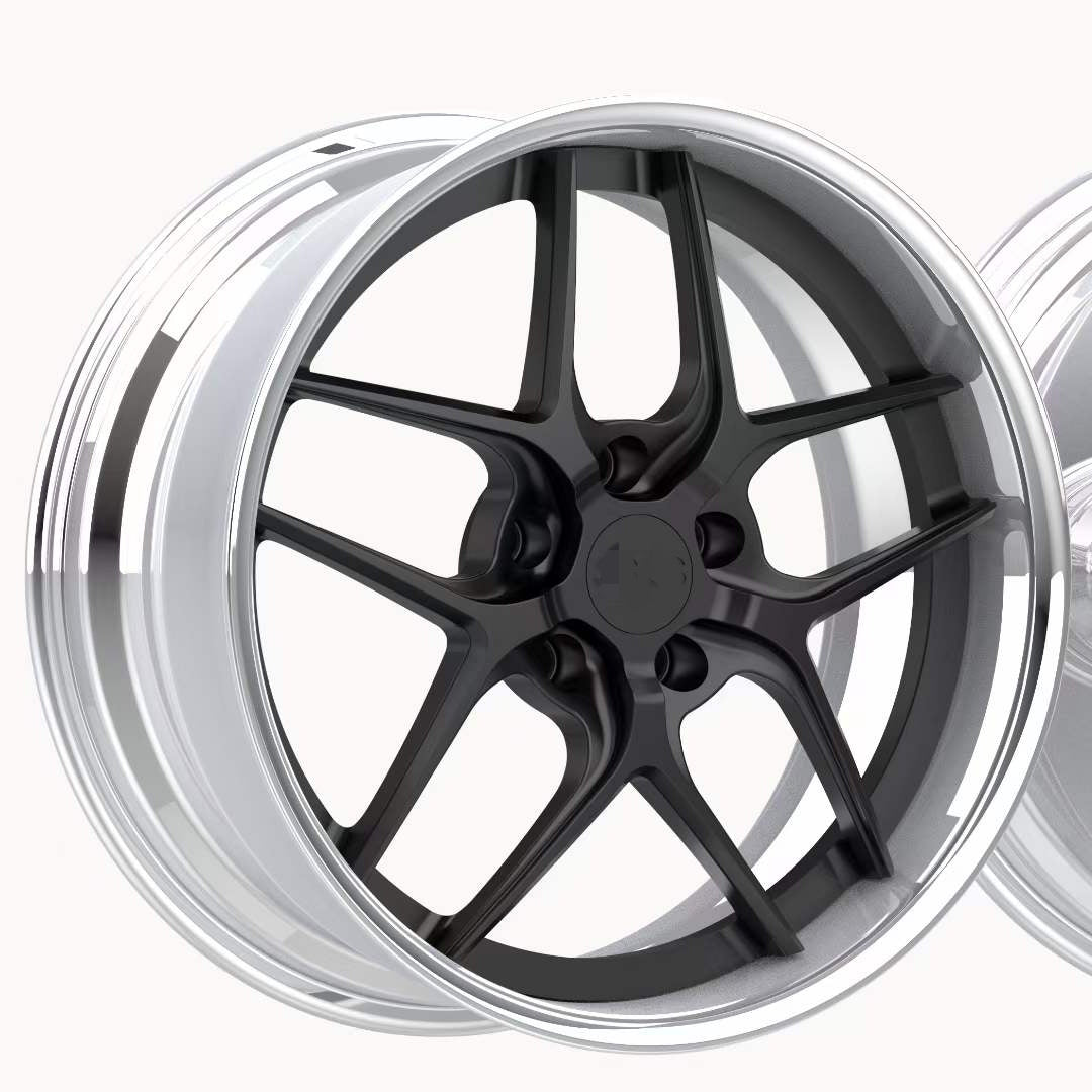 Two piece forged wheel hub