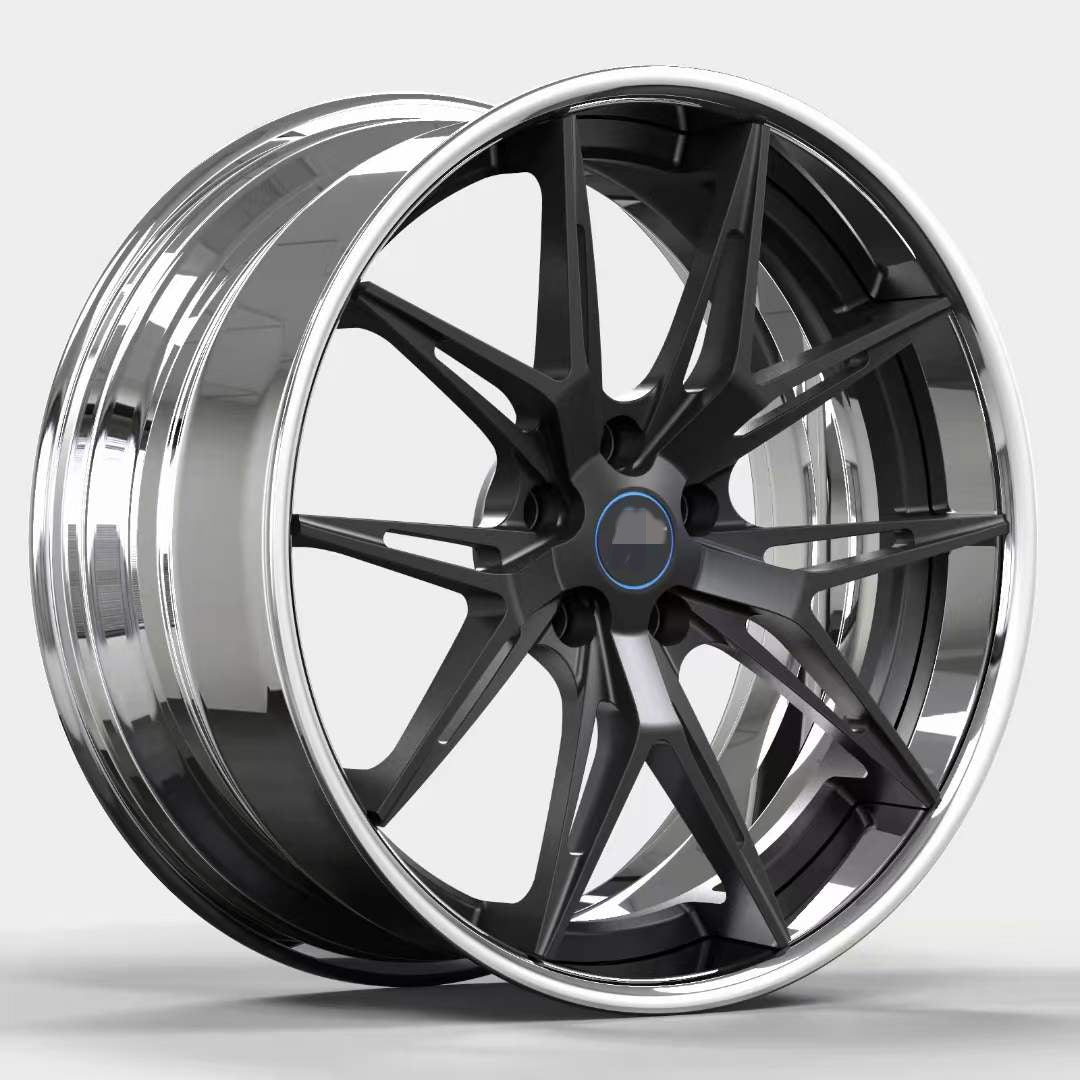 Two piece forged wheel hub