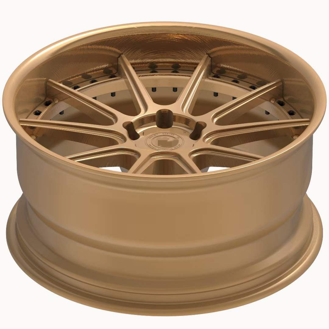 Two piece forged wheel hub