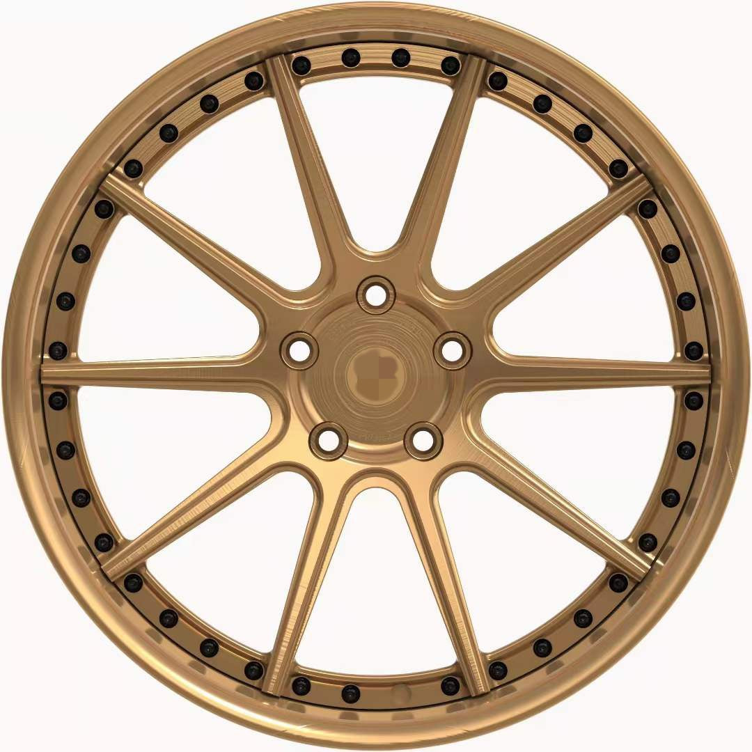 Two piece forged wheel hub